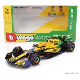   Burago McLAREN F1 MCL38 TEAM MCLAREN N 81 2nd MONACO GP (SENNA 30th ANNIVERSARY) 2024 OSCAR PIASTRI