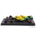 Burago McLAREN F1 MCL38 TEAM MCLAREN N 4 4th MONACO GP (SENNA 30th ANNIVERSARY) 2024 LANDO NORRIS - WITH PILOT AND SHOWCASE
