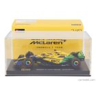 Burago McLAREN F1 MCL38 TEAM MCLAREN N 81 2nd MONACO GP (SENNA 30th ANNIVERSARY) 2024 OSCAR PIASTRI - WITH PILOT AND SHOWCASE