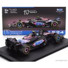 BURAGO RENAULT F1 A524 TEAM BWT ALPINE N 10 SEASON 2024 PIERRE GASLY - WITH PILOT AND SHOWCASE