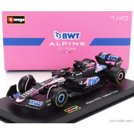  BURAGO RENAULT F1 A524 TEAM BWT ALPINE N 31 SEASON 2024 ESTEBAN OCON - WITH PILOT AND SHOWCASE