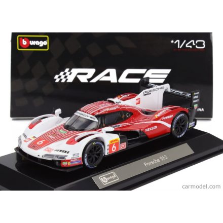 Burago PORSCHE 963 9RD 4.6L TURBO V8 TEAM PORSCHE PENSKE MOTORSPORT N 6 4th 24h LE MANS (POLE POSITION) 2024 KEVIN ESTRE - ANDRE LOTTERER - LAURENS VANTHOOR