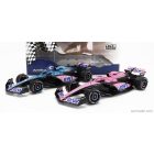 Solido RENAULT SET 2X F1 A523 TEAM BWT ALPINE PRESS LAUNCH LIVERY N 10 PIERRE GASLY - N 31 ESTEBAN OCON 2023