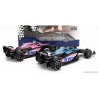 Solido RENAULT SET 2X F1 A523 TEAM BWT ALPINE PRESS LAUNCH LIVERY N 10 PIERRE GASLY - N 31 ESTEBAN OCON 2023