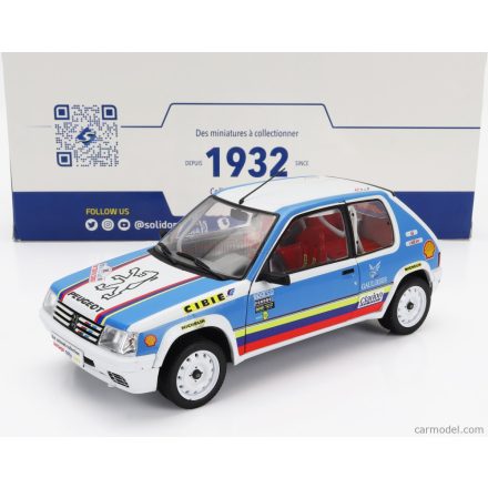 Solido Peugeot 205 1.9 RALLY SCHWAB COLLECTION 1990