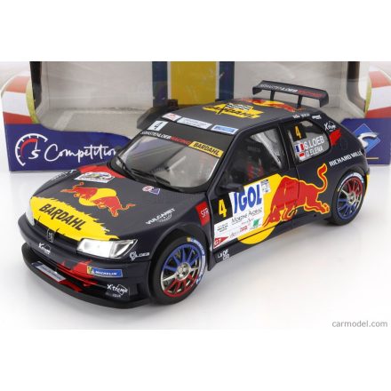 Solido Peugeot 306 MAXI RED BULL N 4 6th RALLY MONT BLANC 2021 S.LOEB - D.ELENA