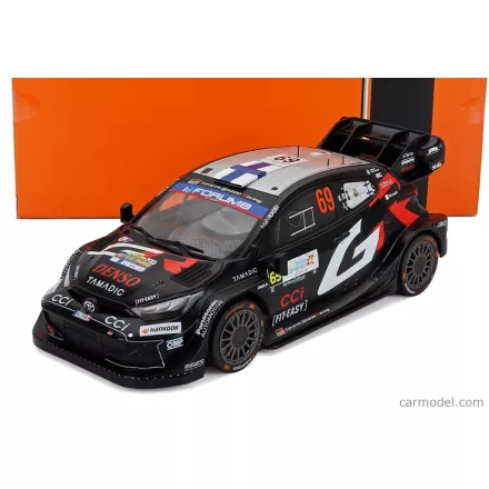 IXO Toyota YARIS GR HYBRID RALLY1 TEAM TOYOTA GAZOO RACING WRT N 69 WINNER RALLY ISLAS CANARIAS 2025 KALLE ROVANPERA - JONNE HALTTUNEN