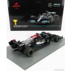 SPARK-MODEL MERCEDES F1 W12 MERCEDES M12 EQ POWER+ TEAM AMG PETRONAS MOTORSPORT FORMULA ONE N 44 100th POLE POSITION WINNER SPANISH GP 2021 LEWIS HAMILTON