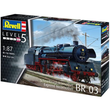 Revell Steam Locomotive BR 03 & Tender  makett