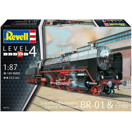 Revell Express Locomotive BR01 with Tender 2'2' T329 makett