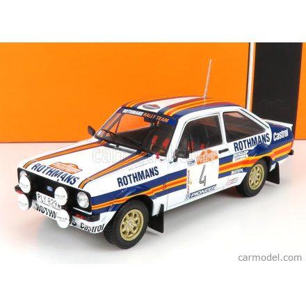 IXO FORD ESCORT MKII RS 1800 TEAM ROTHMANS N 4 2nd RALLY SANREMO 1980 A.VATANEN - D.RICHARDS