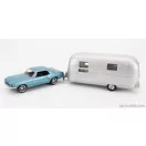 Norev FORD USA - MUSTANG COUPE 1968 WITH AIRSTREAM CARAVAN ROULOTTE