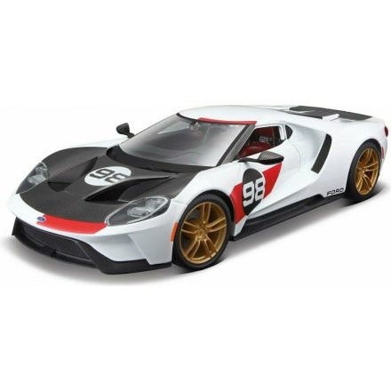 Maisto 2021 Ford GT #98 White Heritage Edition