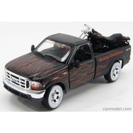   Maisto FORD F-350 SUPER DUTY PICK-UP CUSTOM HARLEY-DAVIDSON 1999 - HARLEY-DAVIDSON FXSTB NIGHT TRAIN 2002
