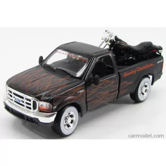   Maisto FORD F-350 SUPER DUTY PICK-UP CUSTOM HARLEY-DAVIDSON 1999 - HARLEY-DAVIDSON FXSTB NIGHT TRAIN 2002