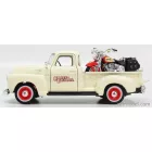 Maisto CHEVROLET 3100 PICK-UP 1950 + MOTORCYCLE HARLEY DAVIDSON FLSTS HERITAGE SPRINGER 2001