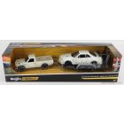 Maisto DATSUN 620 PICK-UP 1973 WITH SKYLINE GT-R (R34) 1999 + TRAILER