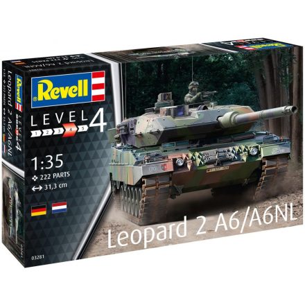 Revell Leopard 2 A6/A6NL makett