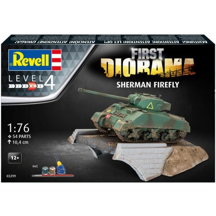 Revell Sherman Firefly First Diorama Set makett