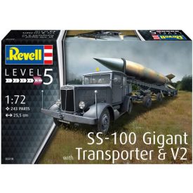 Revell SS-100 Gigant & Transporter + V-2 makett
