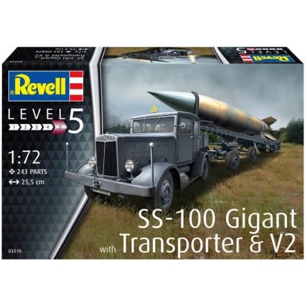 Revell SS-100 Gigant & Transporter + V-2 makett