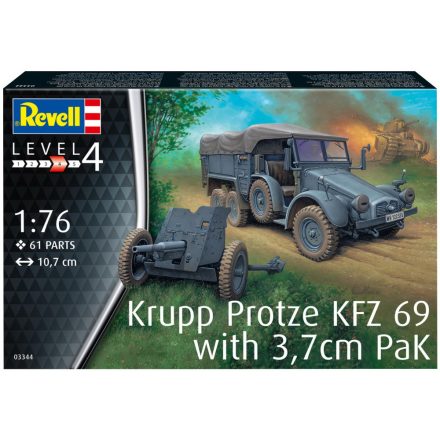 Revell Krupp-Protze KFZ.69 with 3.7cm Pak makett