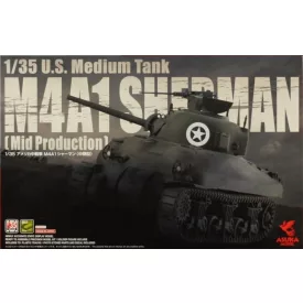Asuka US Medium Tank M4A1 Sherman Mid. makett