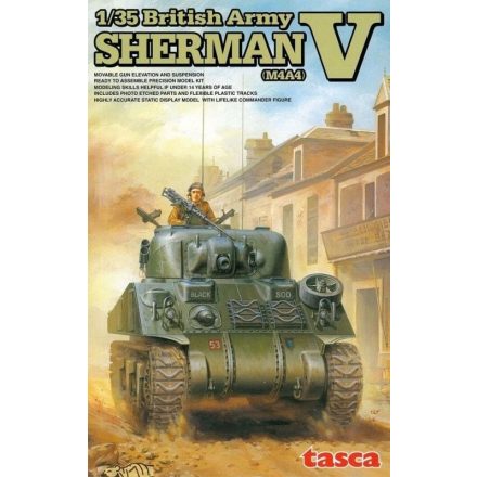 Asuka British Army Sherman V Medium Tank (M4A4) makett