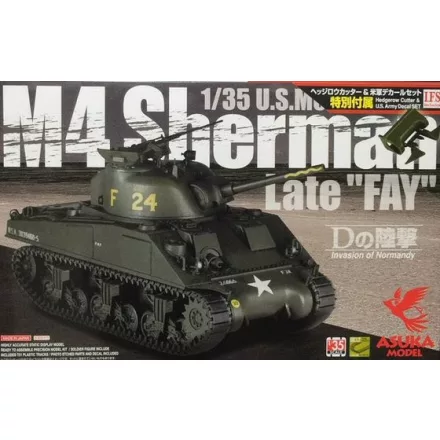 Asuka Medium Tank M4 Sherman late "FAY" makett
