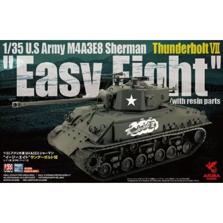 Asuka M4A3E8 Sherman Thunderbolt VII makett
