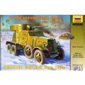 Zvezda Armored Car BA-3 Mod. 1934 makett
