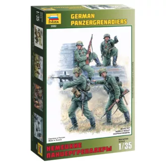 Zvezda GERM. PZGRENADIERS - 4 figures figurakészlet