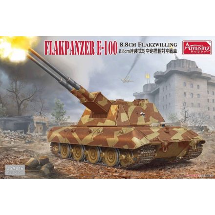 Amusing Hobby 8.8cm Flakzwilling Flakpanzer E-100 makett