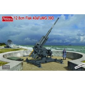 Amusing Hobby 12.8cm Flak 40 & FuMG 39D makett