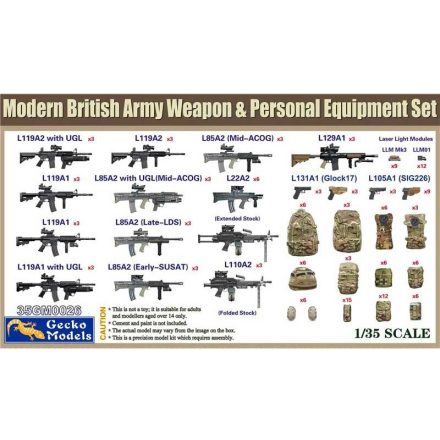 Gecko Models Modern British Army Weapon & Personal Equipment