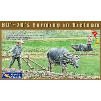   Gecko Models 60'-70's Farming In Vietnam - civil és állatfigura készlet
