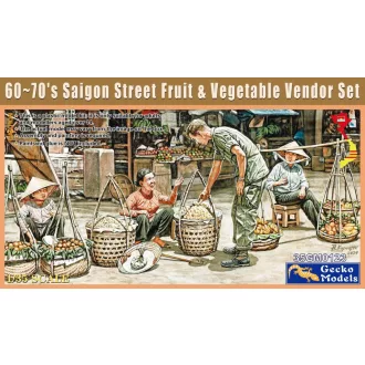  Gecko Models Saigon Greengrocer 1960s-1970s Figure Set - civil figura készlet