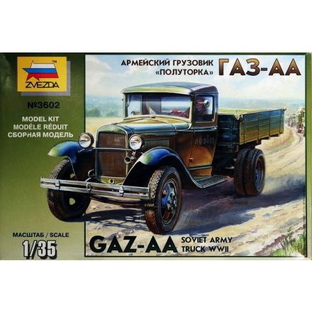 Zvezda GAZ-AA Soviet Army 1,5 Ton Truck makett