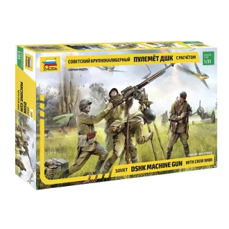 Zvezda Soviet DSHK Machinegun with crew WWII figurakészlet