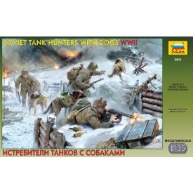 Zvezda Soviet Tank Hunters with dogs (1941-1943)