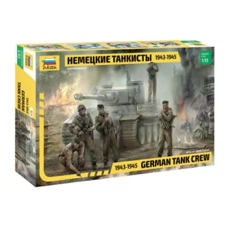   Zvezda German Tank Crew WWII Late (1943-1945) - 5 figures figurakészlet