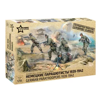 Zvezda German Paratroops WWII - 5 figures figurakészlet