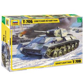 Zvezda Soviet Light Tank T-70B makett