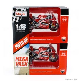   Maisto DUCATI SET 2X DESMOSEDICI GP23 TEAM LENOVO N 1 WORLD CHAMPION MOTOGP SEASON 2023 FRANCESCO BAGNAIA + N 23 MOTOGP SEASON 2023 ENEA BASTIANINI