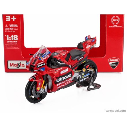 Maisto DUCATI DESMOSEDICI GP24 TEAM LENOVO N 1 MOTOGP SEASON 2024 FRANCESCO BAGNAIA