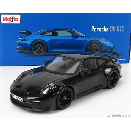 MAISTO PORSCHE 911 992 GT3 COUPE 2022 - BLACK WHEELS
