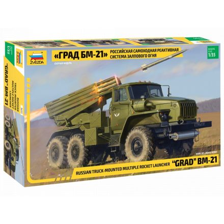 Zvezda BM-21 Grad Rocket Launcher makett