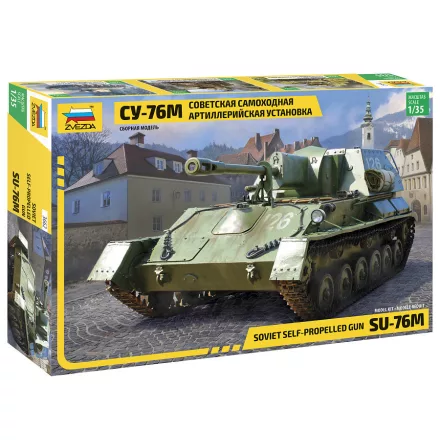 Zvezda Soviet Self-Propelled Gun SU-76M makett