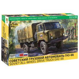 Zvezda Soviet GAZ-66 All-wheel Drive Truck makett