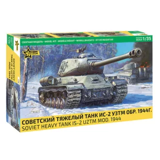   Zvezda Soviet Heavy Tank IS-2 UZTM Mod. 1944 harcjármű makett